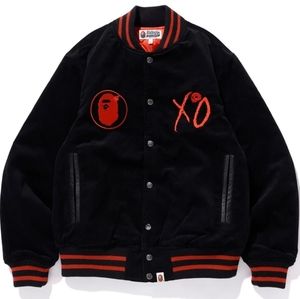 Bape XO Varsity Jacket in Corduroy